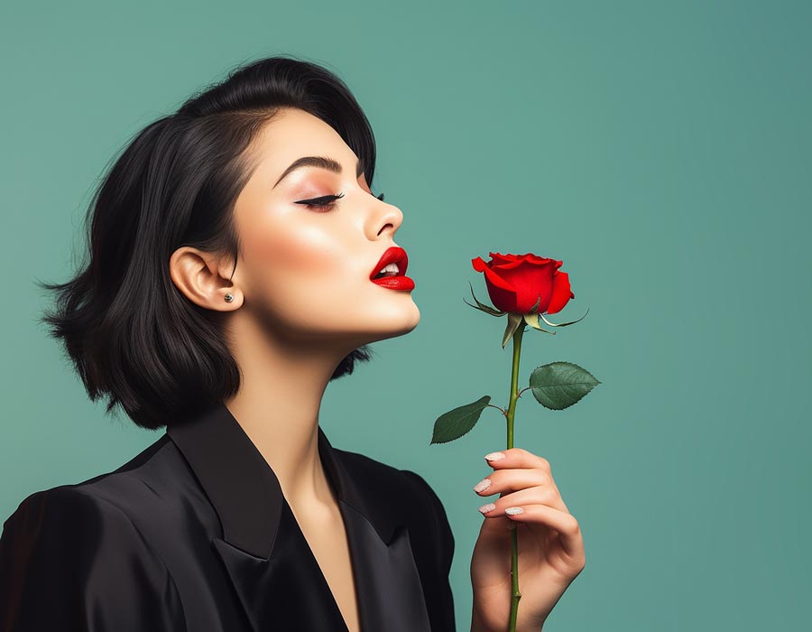 trucco San Valentino rock