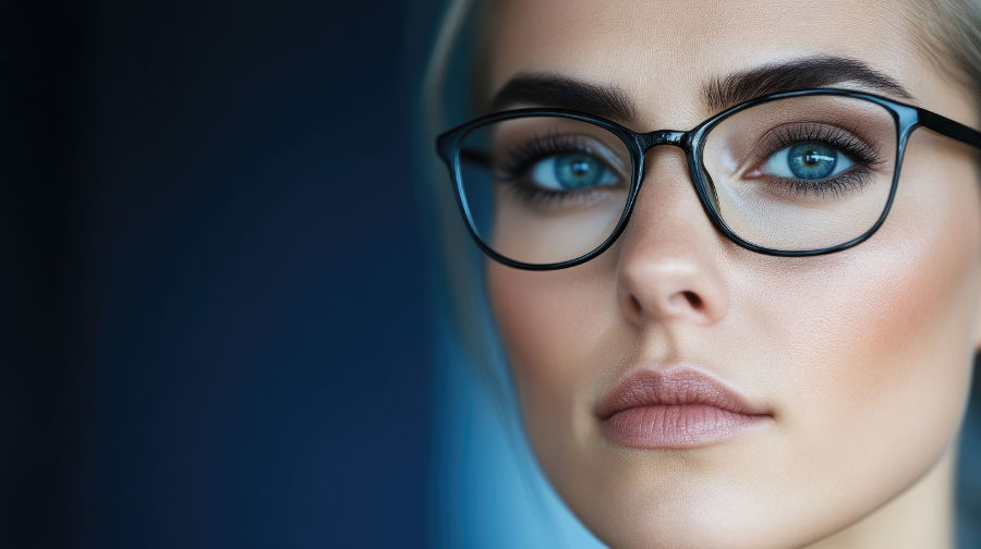 trucco occhi con occhiali