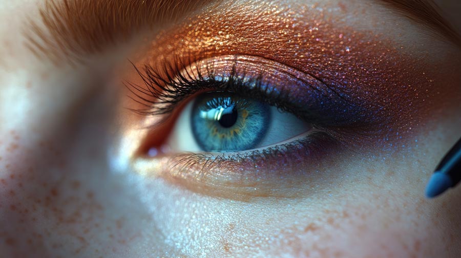 trucco occhi azzurri