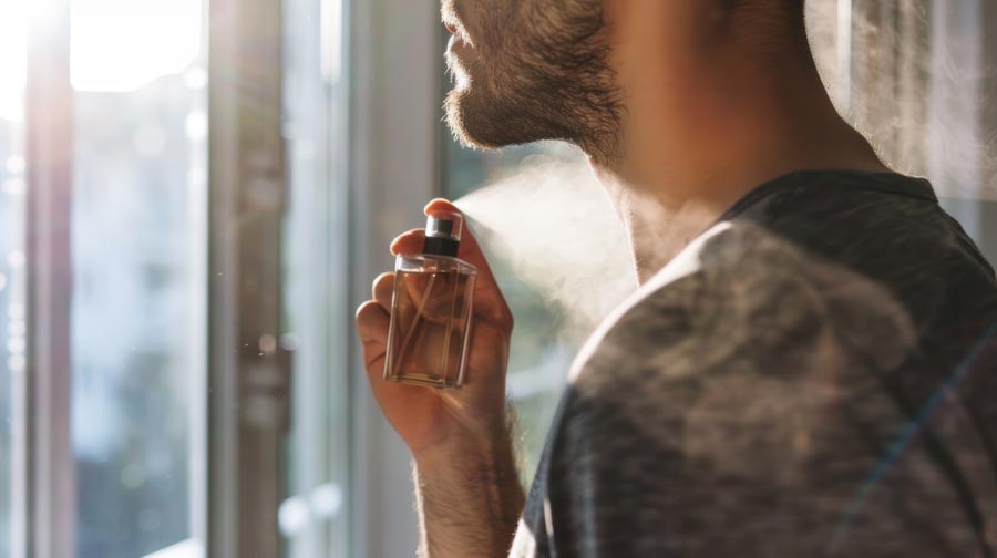 come spruzzare il profumo