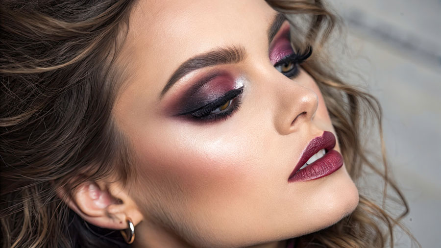 trucco occhi borgogna trucco occhi borgogna