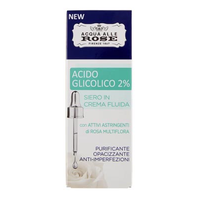 Siero In Crema Fluida Acido Glicolico 2% Purificante Opacizzante
