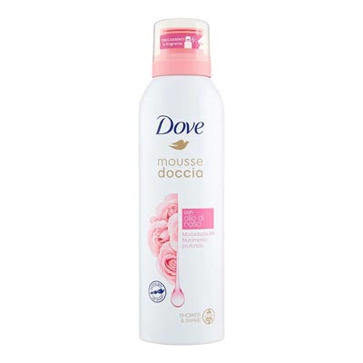 Mousse Doccia Con Olio Di Rosa